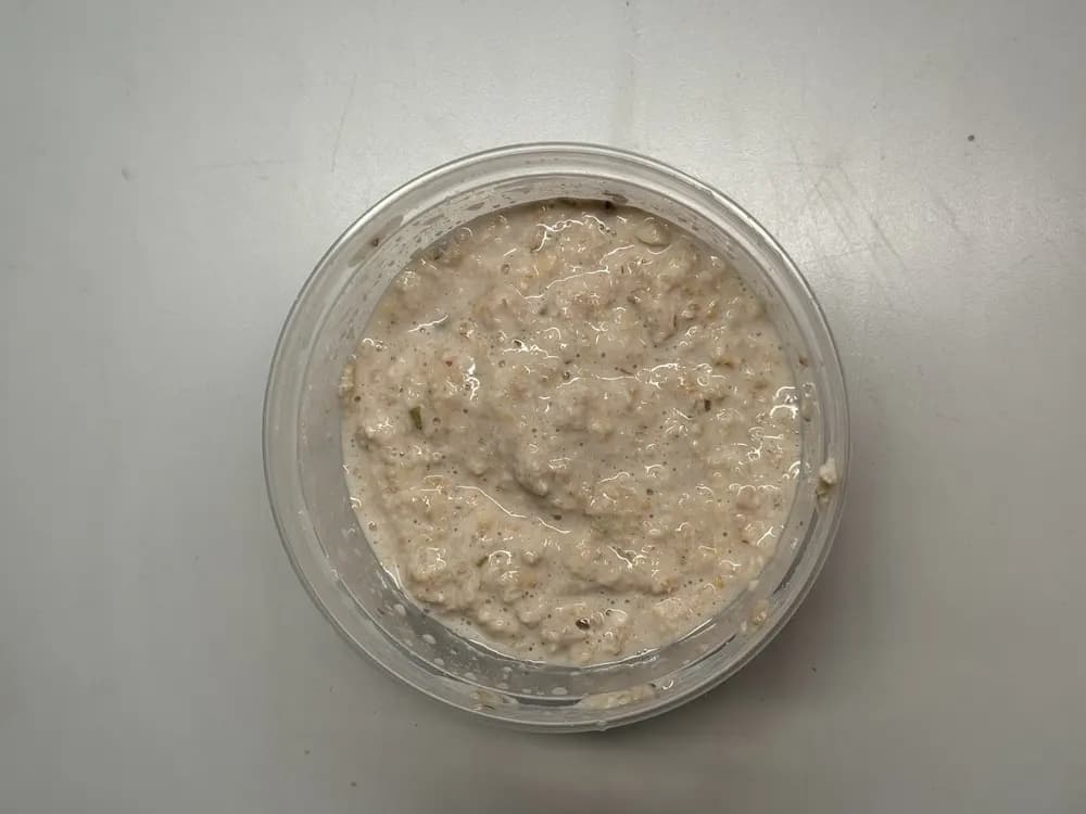 Овсяная каша с арахисовой пастой